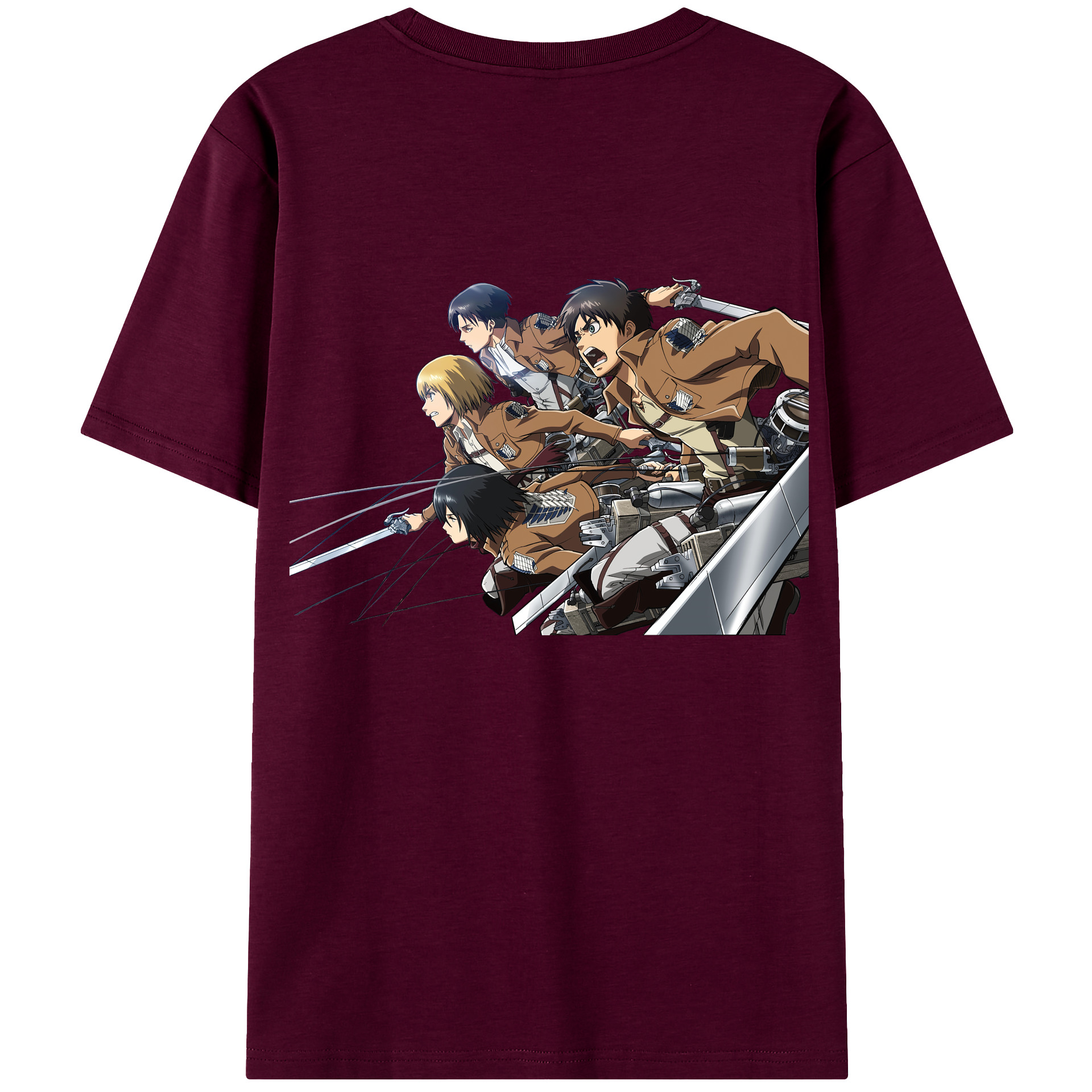 （画像用） 進撃の巨人 Attack on Titan レディース半袖Tシャツ(バックプリント)